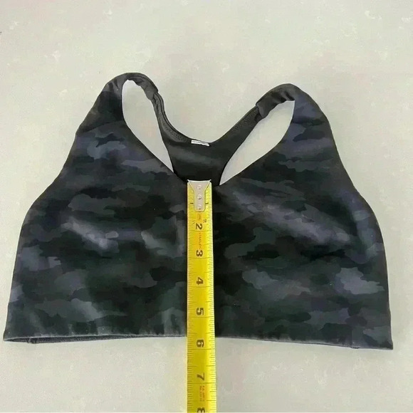 LULULEMON ATHLETICA GREY BLUE ARMY SAFARI SPORTS BRA SIZE S - Picture 7 of 11